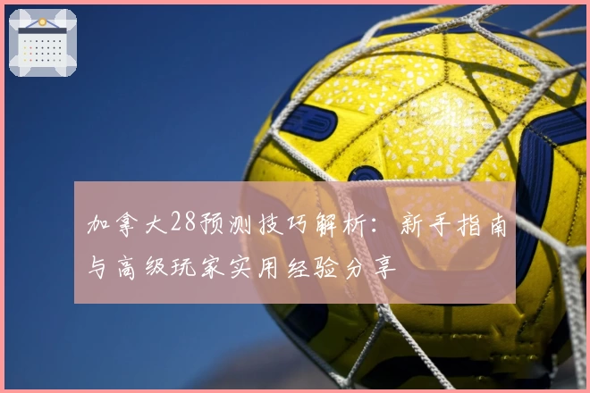 加拿大28预测技巧解析：新手指南与高级玩家实用经验分享